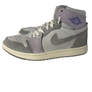 Air Jordan 1 Mid Grey Grape Womens 9 Suede Lavender Off White DV1305-005